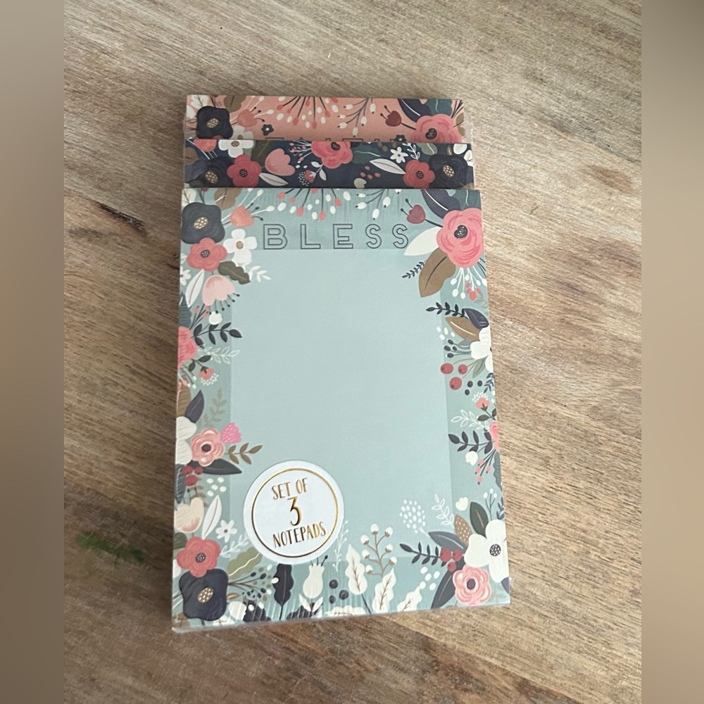 NWT Blessed set of 3 Note pads